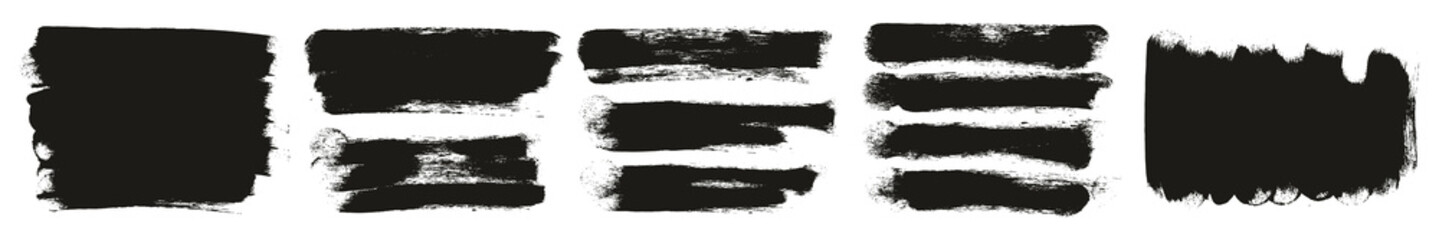 Round Sponge Thick Artist Brush Long Background High Detail Abstract Vector Background Mega Set 