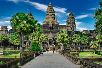 Angkor Wat temple on a sunny day