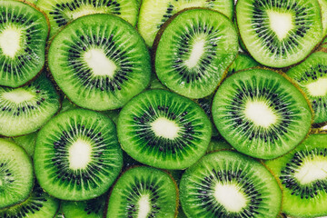 Kiwi fruit macro fresh background