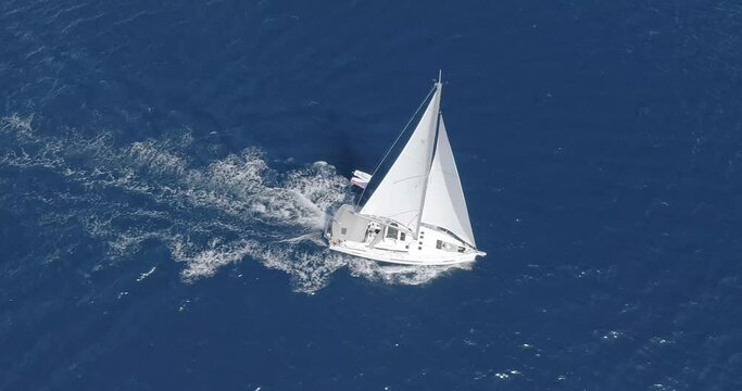 Yacht yachting slog drone sea sail sailing summer