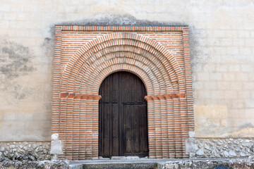 Church of San Marin in Cuellar. Wonderful example of Mudejar architecture. Cuellar, segovia, Castilla y Leon, Spain