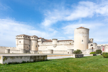Fototapeta na wymiar Castle of the Dukes of Alburquerque in Cuellar, Segovia, Castilla y Leon, Spain