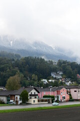 Fototapeta na wymiar beautiful small town in Liechtenstein, Europe