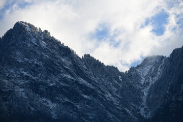 Fototapeta na wymiar beautiful scenery with mountains in Liechtenstein, Europe