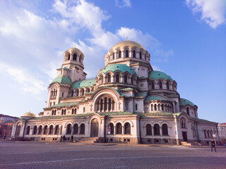 Fototapeta na wymiar The cathedral St. Alexander Nevsky.