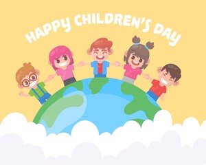 happy children's day premium vector
