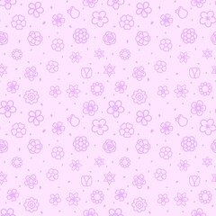 seamless pattern with flowers