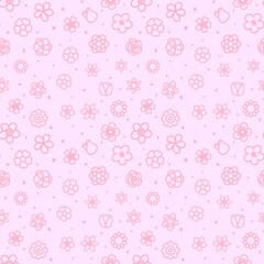 seamless pattern with flowers