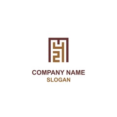 Obraz premium M42 letter and number initial logo, bold logo with rectangular shape.