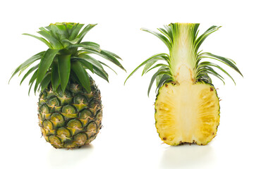 Pineapple on white background