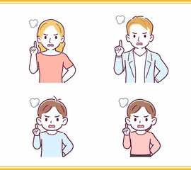 人のリアクションセット