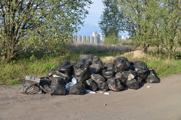 Large pile of various garbage