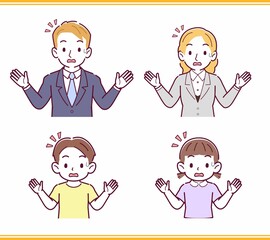 人のリアクションセット