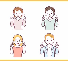 人のリアクションセット