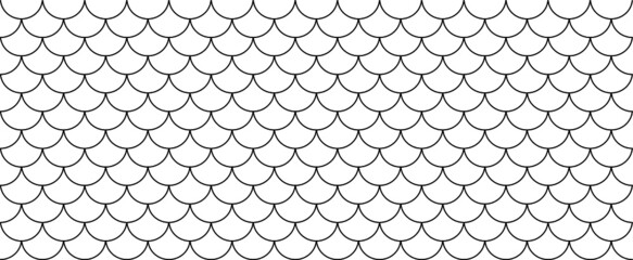 Tribal line pattern circle wave fish scales background Memphis style Design shapes elements polka dot Vector Geometric Japanese Chinese Asian seamless Texture scrapbook Reptile Retro Roof  ornament © MarkRademaker