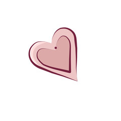 Children's clip art from a pink heart.
