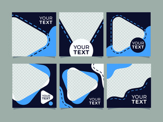 abstract modern Instagram feed design template