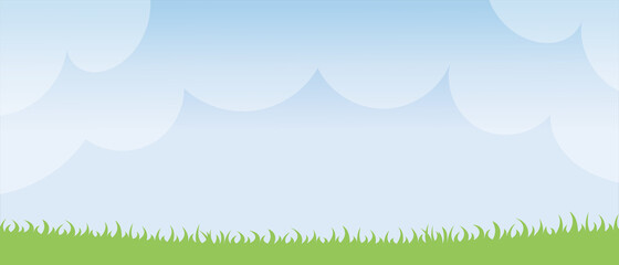 Summer landscape, fields, meadows, grass on a summer day. Screensaver for cover or web design, nature of Europe.