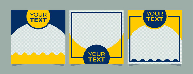 abstract modern Instagram feed design template