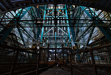 炭鉱施設　第一立坑櫓