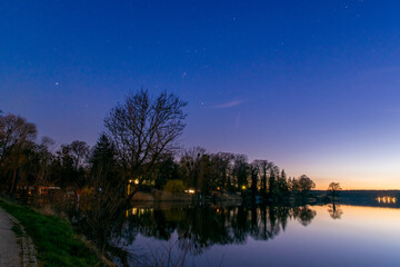 starry night at Stienitzsee, Brandenburg, germany