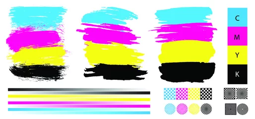 Tapeten stroke strokes line CMYK RGB PMS color prepress Vector icon icons sign signs fun funny spectrum Red green Blue Cyan Magenta Yellow Black printed matter printing print imprint inkt graphic spectrum © MarkRademaker