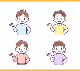 人のリアクションセット