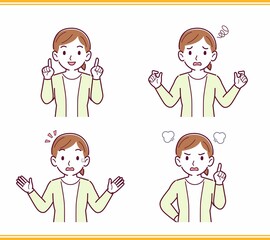 人のリアクションセット