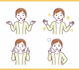 人のリアクションセット