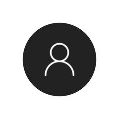 user icon vector logo template design element. Vector illustration.