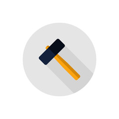 Hammer icon, logo. Vector Illustration.