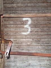  old vintage brown wooden door
