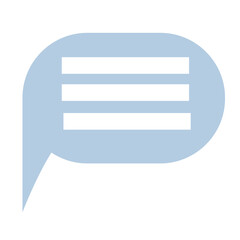 Obraz premium Riverball. Bubble text message. Vector chat icon. Communication concept.