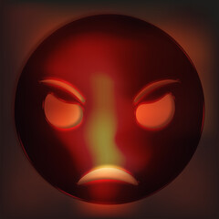 Red angry smiley