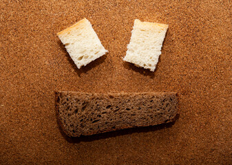 image of cut bread background 