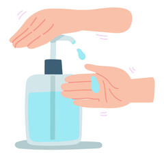 Gel alcohal hand washed