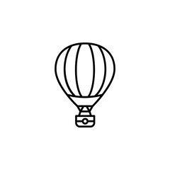 air balloon vector icon. transportation and vehicle icon outline style. perfect use for icon, logo, illustration, website, and more. icon design line style
