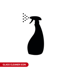 Vector image. Window cleaner bottle icon.