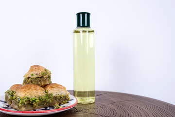 baklava and cologne  for ramadan Kareem