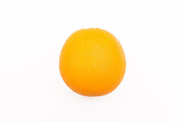 Orange fresh citrus ripe fruit isolated on a white background