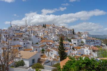 Fototapeta na wymiar municipio de Comares en la comarca de la Axarquía de Málaga, Andalucía