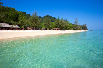 Beautiful beach at Koh Ngai island,Beautiful beaches at Koh Ngai, South of Andaman Coast, Krabi Province, Thailand.