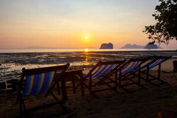 Fototapeta na wymiar Thailand island sunset