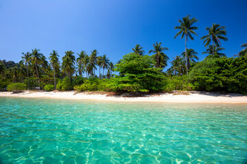 Beautiful beach at Koh Ngai island,Beautiful beaches at Koh Ngai, South of Andaman Coast, Krabi Province, Thailand.