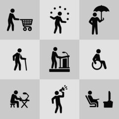 Human Interactions Icon set
