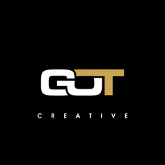 GOT Letter Initial Logo Design Template Vector Illustration