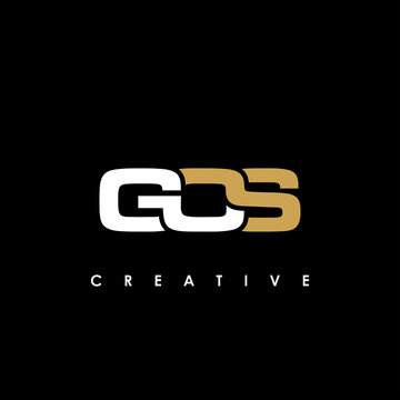 GOS Letter Initial Logo Design Template Vector Illustration