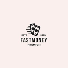 Fast money or fast pay logo concept for any transaction