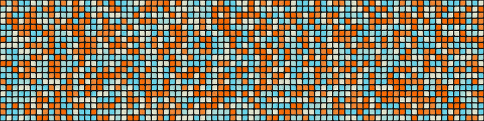 Fototapeta premium Abstract Geometric Pattern generative computational art illustration