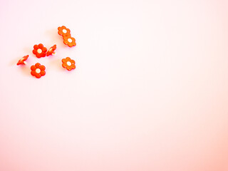 background with flower buttons